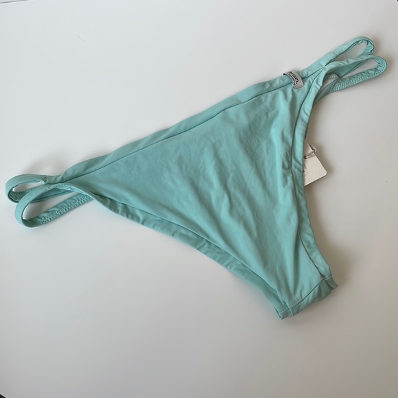 NWT XL Rhythm aquamarine light teal mint sea foam bitsy low rise skimpy bottom - Picture 2 of 9